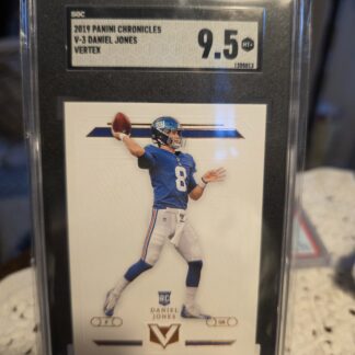 Daniel Jones Rookie Card Graded 9.5